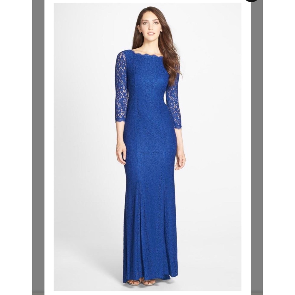 Adrianna Papell Soft Purple Mermaid Gown Dress